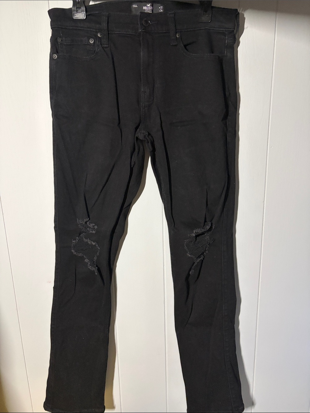 Men’s Black Slim Straight Jeans 32x34